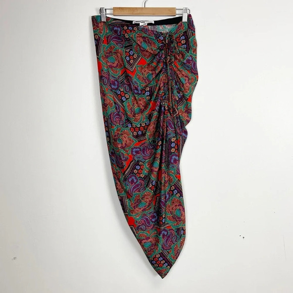 Veronica Beard Dresses & Skirts - NEW Veronica Beard Skirt Womens 8 Multicolor Ari Floral Paisley Silk Blend Skirt